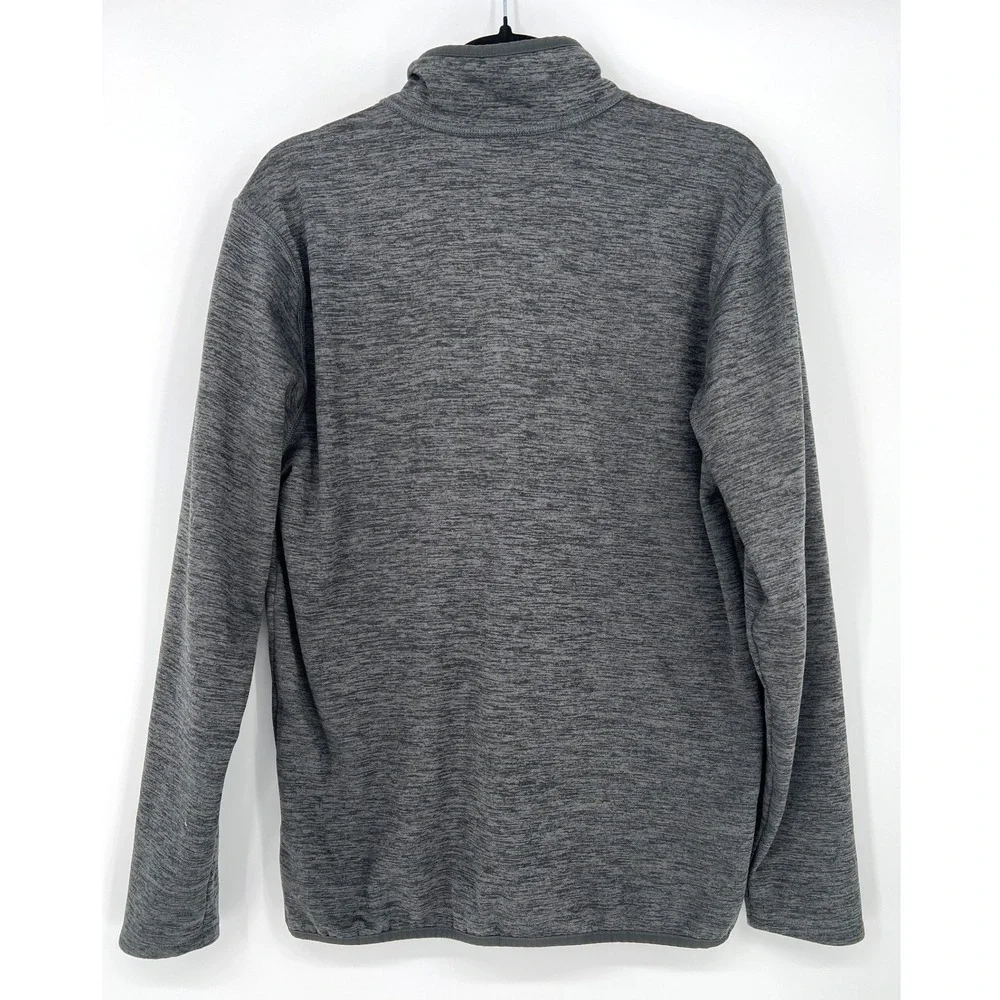 North Face Skyline Full-Zip Fleece Jacket Medium Heather Gray Outdoor Hiking GUC